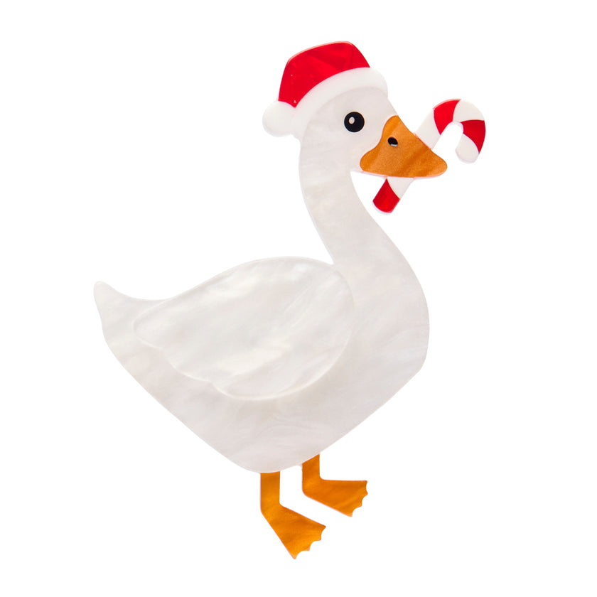 Greta the Goose Brooch