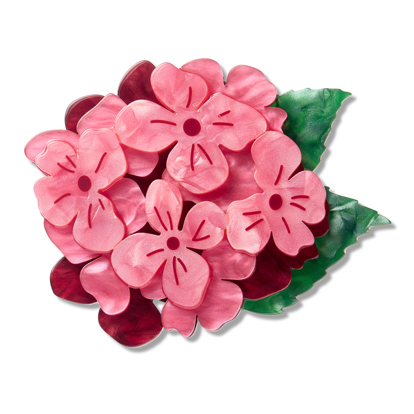 Heartfelt Hydrangea Brooch