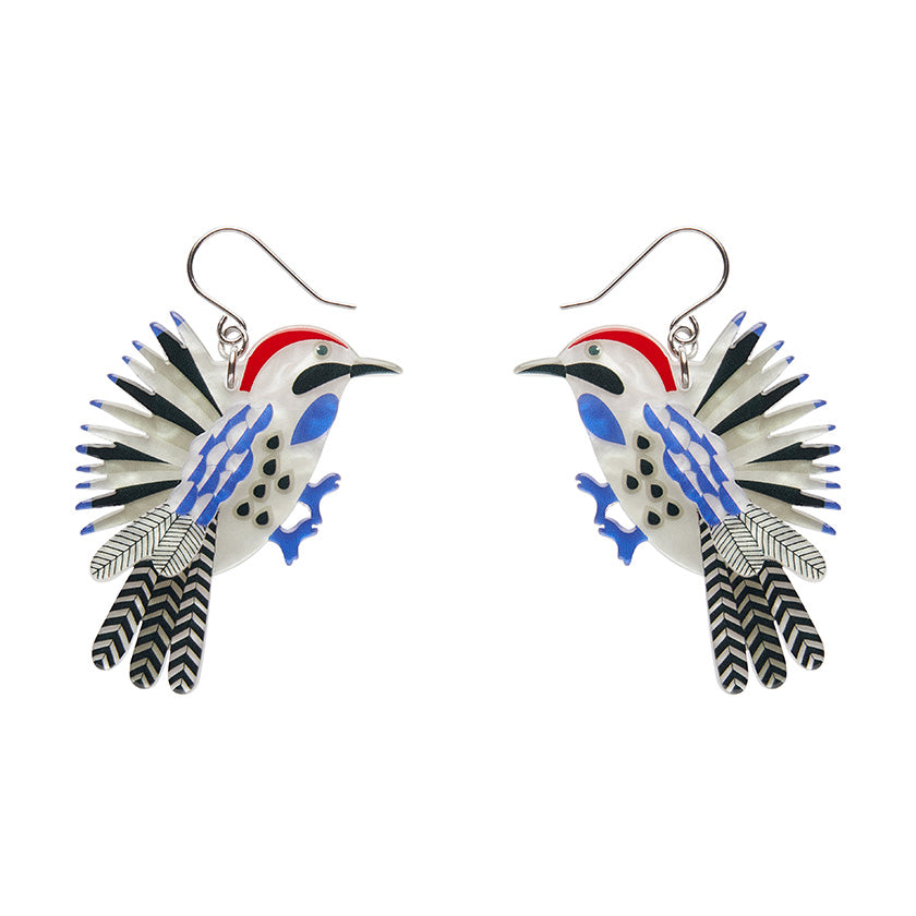 Wondrous Woodpecker Drop Earrings
