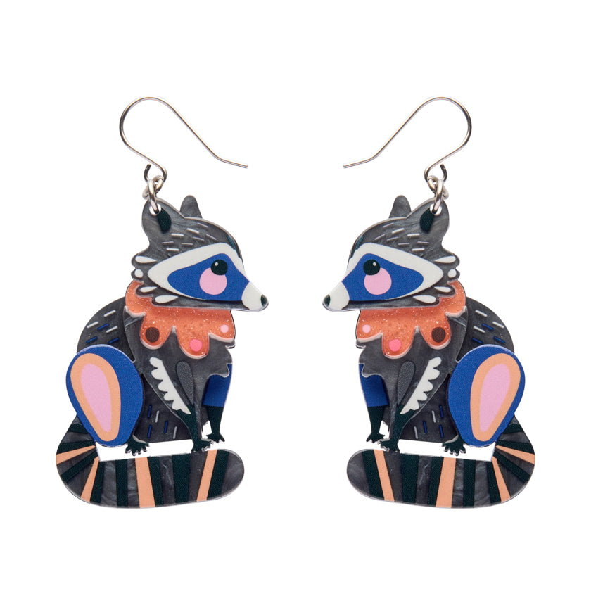 The Resourceful Raccoon Drop Earrings