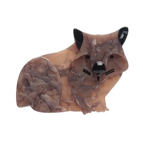 Wary Warri Wombat Brooch