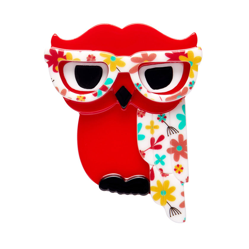 Waldo the Wacky Wise Owl Brooch