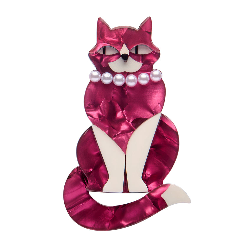 Miss Kitty Devine, Pearls and Wine Brooch