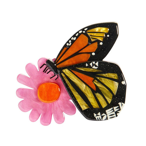 A Butterfly Named Flutter Brooch  -  Erstwilder  -  Quirky Resin and Enamel Accessories