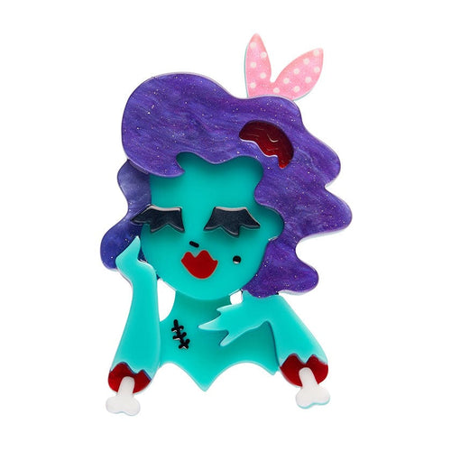 Drop Dead Gorgeous Brooch  -  Erstwilder  -  Quirky Resin and Enamel Accessories