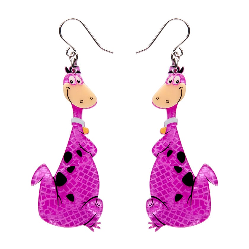 Dino Flintstone Drop Earrings