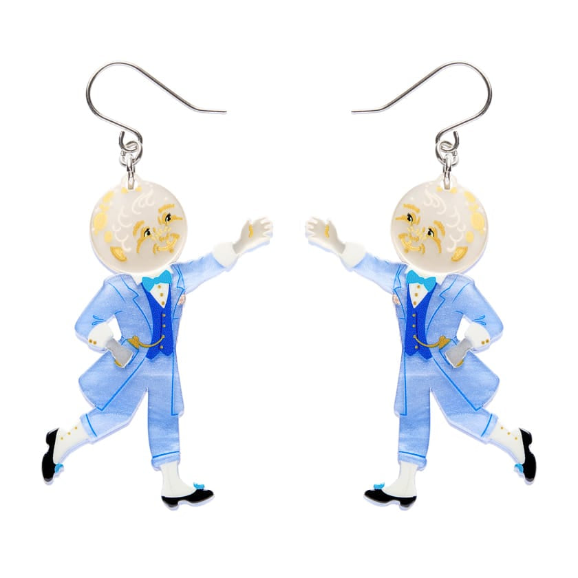 Moonface Drop Earrings