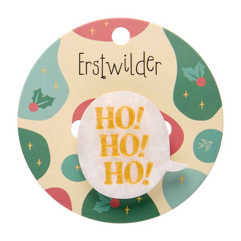 Ho, Ho, Ho! Simplified Mini Brooch