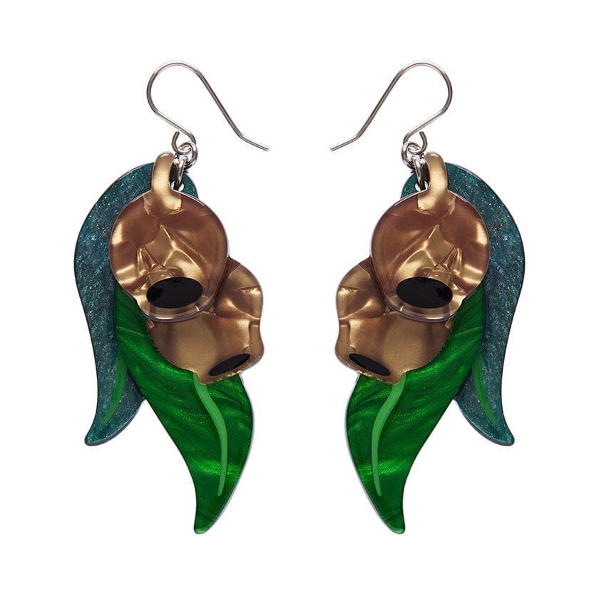 Gumnut Babies Drop Earrings  -  Erstwilder  -  Quirky Resin and Enamel Accessories