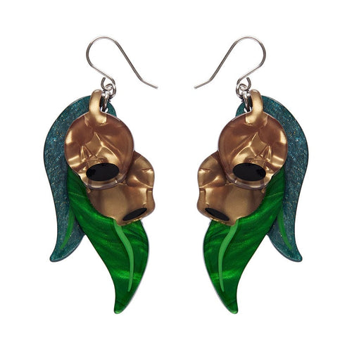 Gumnut Babies Drop Earrings  -  Erstwilder  -  Quirky Resin and Enamel Accessories