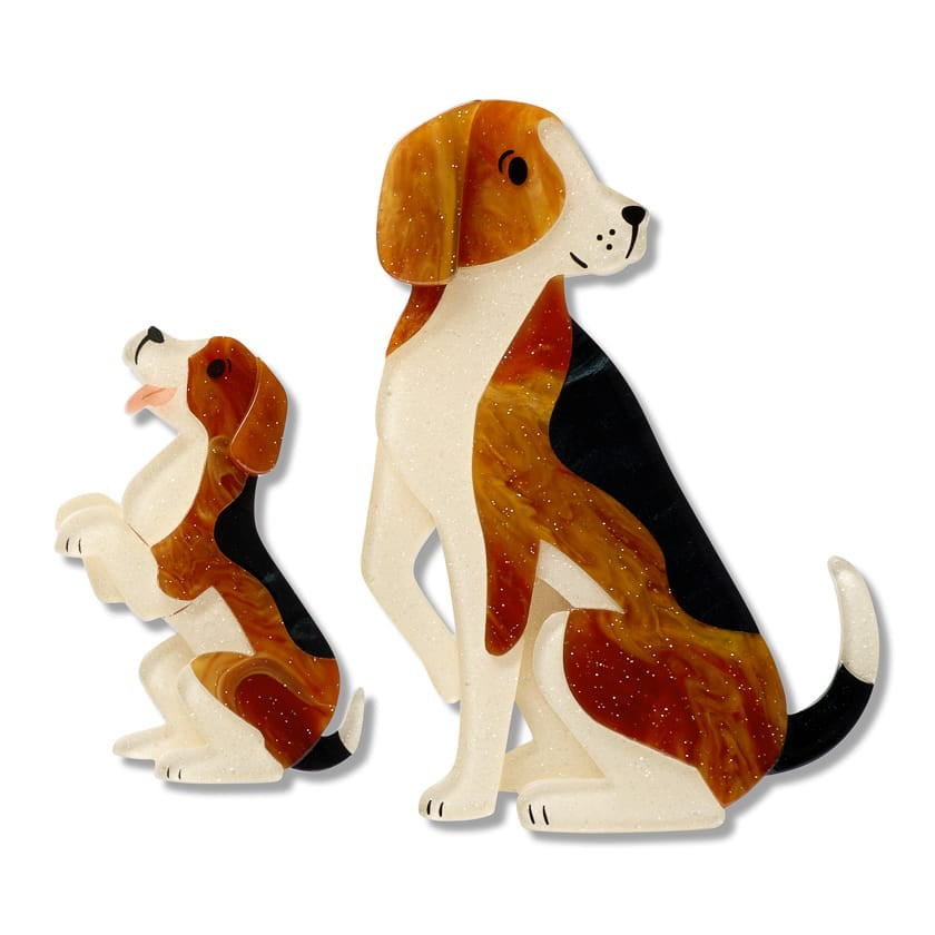 Paw by Paw Brooch Pair