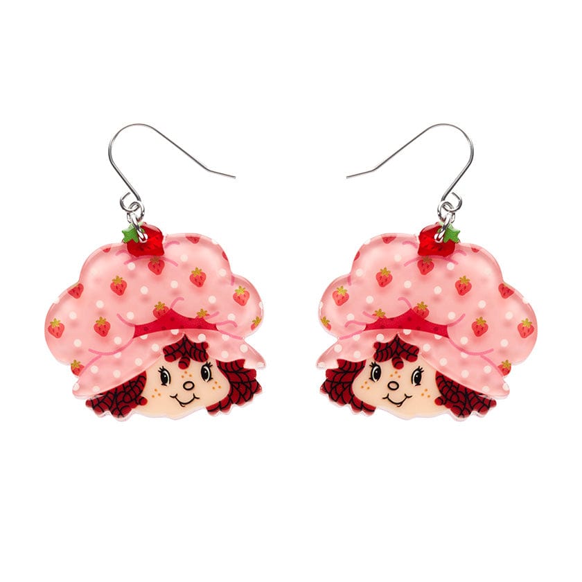 Big Adorable Strawberry Smile Drop Earrings  -  Erstwilder  -  Quirky Resin and Enamel Accessories