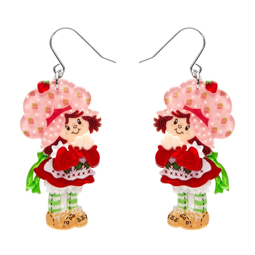 Simple Strawberry Pleasures Drop Earrings  -  Erstwilder  -  Quirky Resin and Enamel Accessories