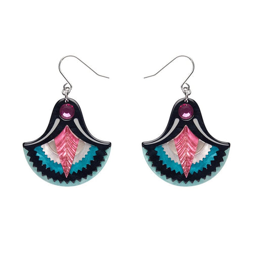 Whispers of the Nile Drop Earrings  -  Erstwilder  -  Quirky Resin and Enamel Accessories