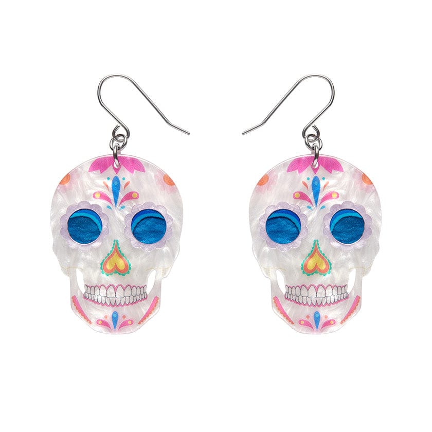 Dia De Los Muertos Drop Earrings  -  Erstwilder  -  Quirky Resin and Enamel Accessories