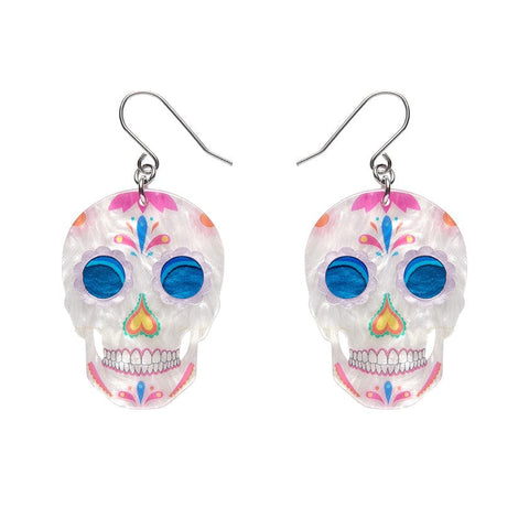 Dia De Los Muertos Drop Earrings  -  Erstwilder  -  Quirky Resin and Enamel Accessories