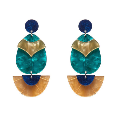 Secret Scarab Drop Earrings