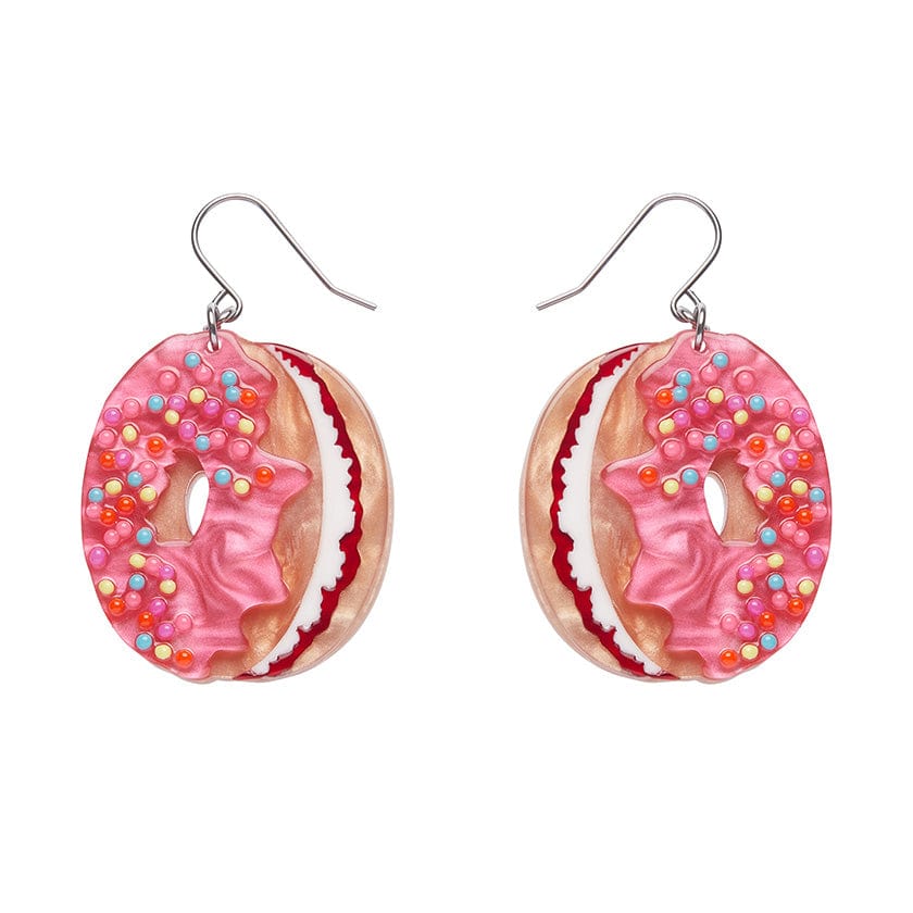 Donut Cake Drop Earrings  -  Erstwilder  -  Quirky Resin and Enamel Accessories