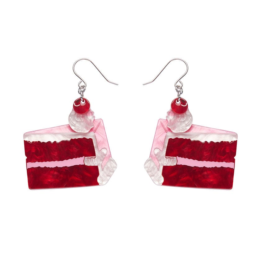 Romance Isn't Dead Cake Drop Earrings  -  Erstwilder  -  Quirky Resin and Enamel Accessories