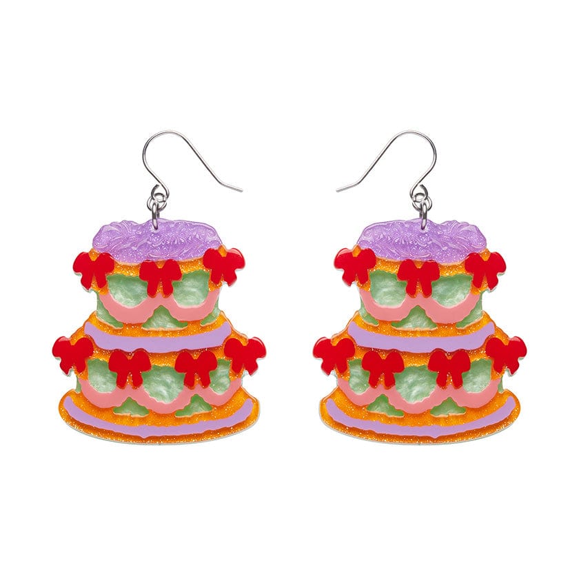 Vintage Dreams Showstopper Cake Drop Earrings  -  Erstwilder  -  Quirky Resin and Enamel Accessories