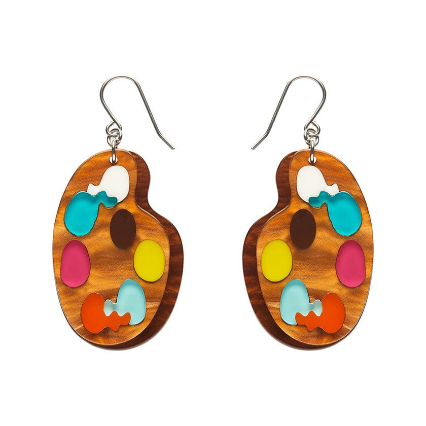 In Living Colour Drop Earrings  -  Erstwilder  -  Quirky Resin and Enamel Accessories