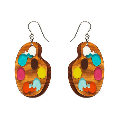 In Living Colour Drop Earrings  -  Erstwilder  -  Quirky Resin and Enamel Accessories