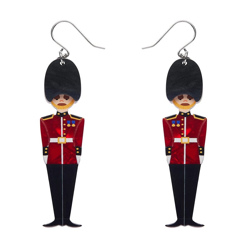 Changing of the Guard Drop Earrings  -  Erstwilder  -  Quirky Resin and Enamel Accessories