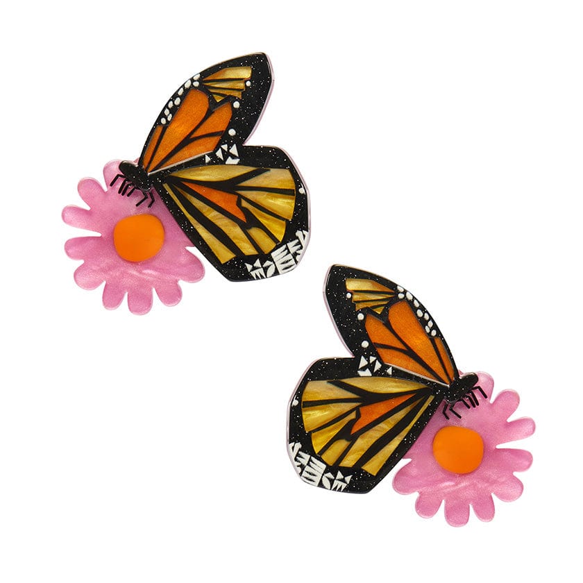 A Butterfly Named Flutter Hair Clips Set - 2 Piece  -  Erstwilder  -  Quirky Resin and Enamel Accessories