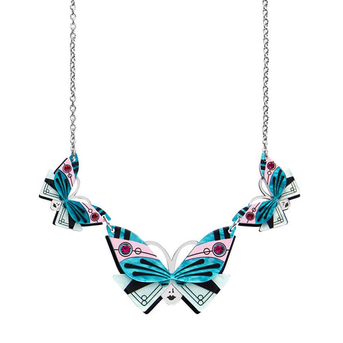 Butterfly Sonata Necklace  -  Erstwilder  -  Quirky Resin and Enamel Accessories