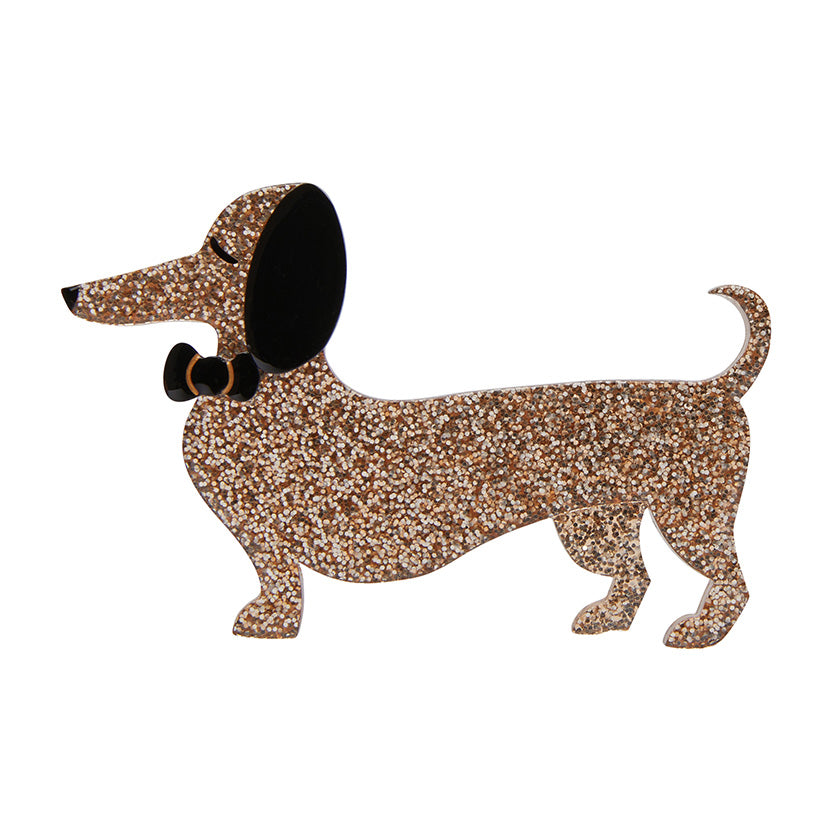 Spiffy the Sausage Dog Brooch