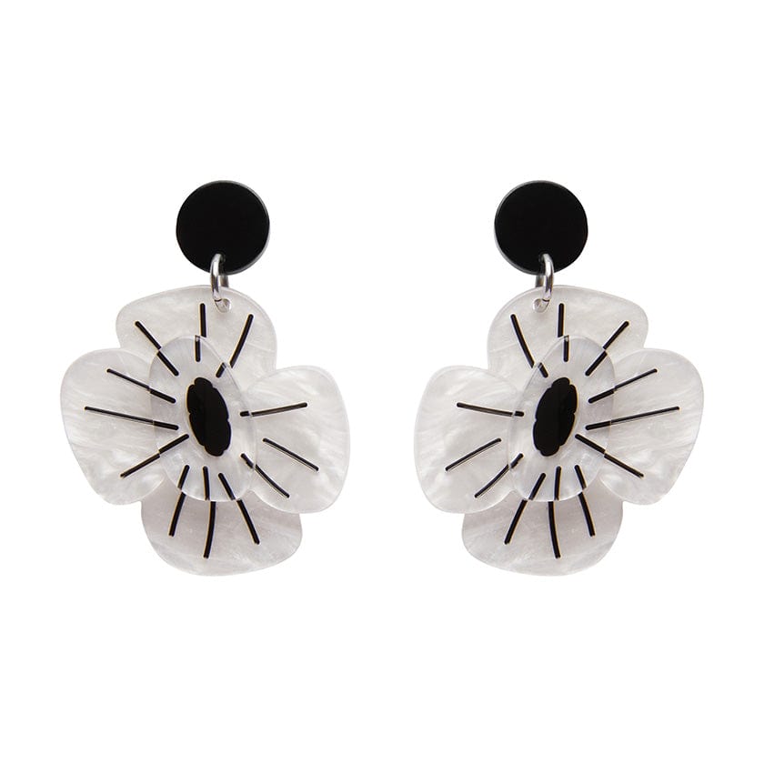 Erstwilder Remembrance Poppy Drop Earrings AF1EG05