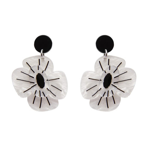 Erstwilder Remembrance Poppy Drop Earrings AF1EG05