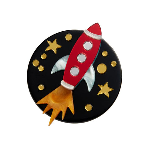 Erstwilder Blast Off! Mini Brooch AJ1MN04