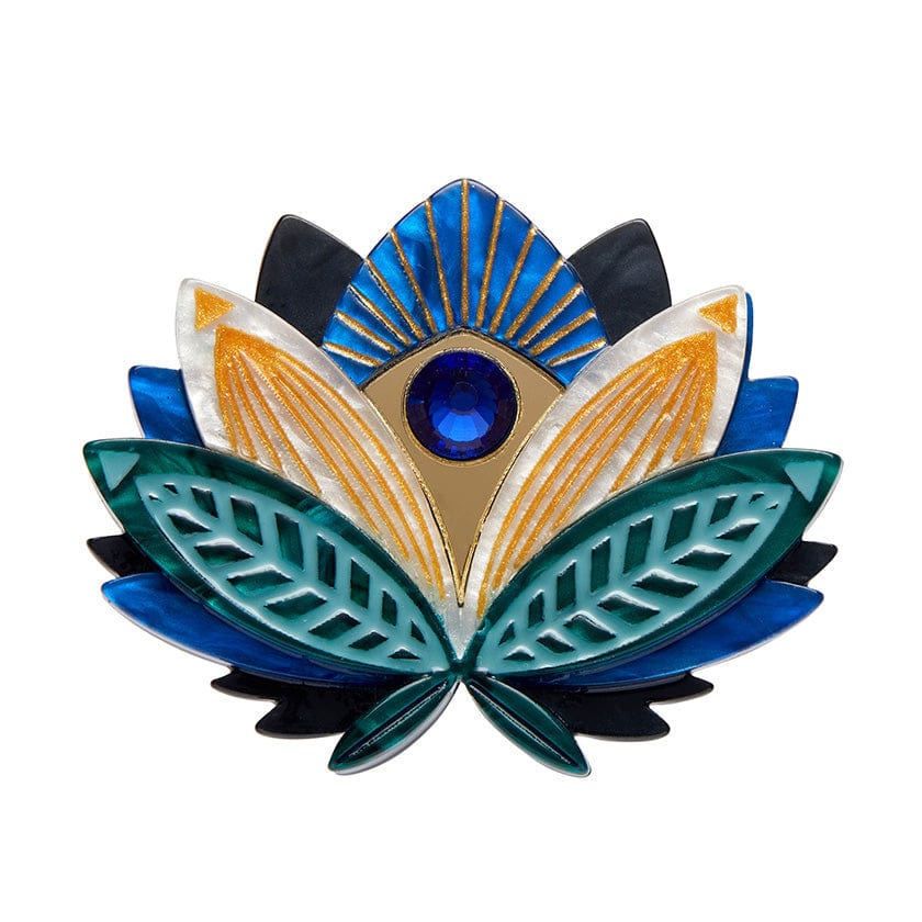 Erstwilder The Blue Lotus Brooch AM1BH02