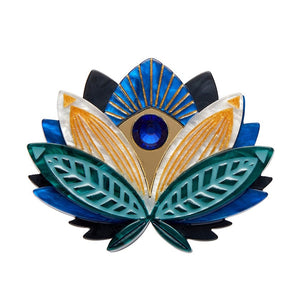 The Blue Lotus Brooch