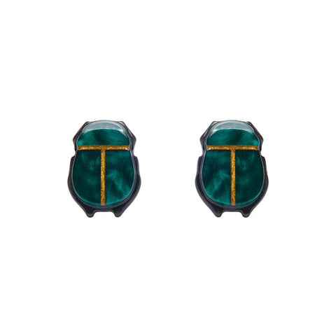 Erstwilder The Heart of Egypt Scarab Stud Earrings AM1EG02