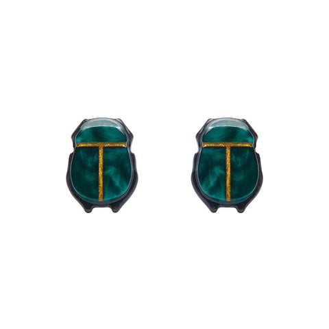 Erstwilder The Heart of Egypt Scarab Stud Earrings AM1EG02