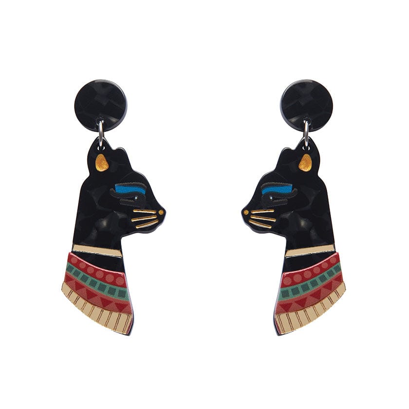 Erstwilder Bastet the Protector Drop Earrings AM1EG05