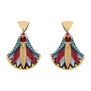 Gift of the Nile Papyrus Drop Earrings