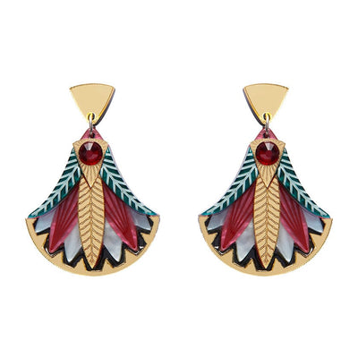 Gift of the Nile Papyrus Drop Earrings