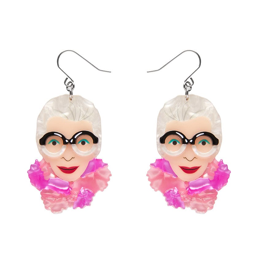 Pretty in Pom Poms Iris Drop Earrings  -  Erstwilder  -  Quirky Resin and Enamel Accessories