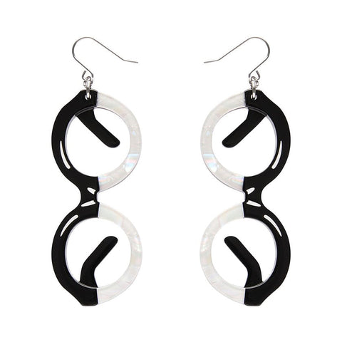 I Wear Eyewear Iris Drop Earrings  -  Erstwilder  -  Quirky Resin and Enamel Accessories