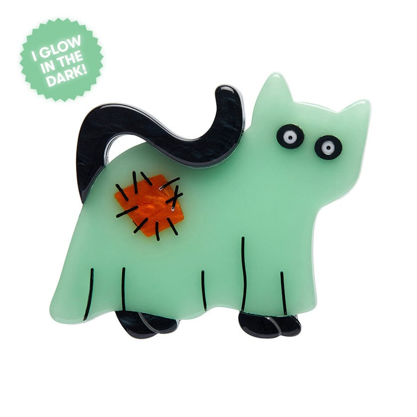 Erstwilder A Most Ghostly Kitty Brooch AP1BH10