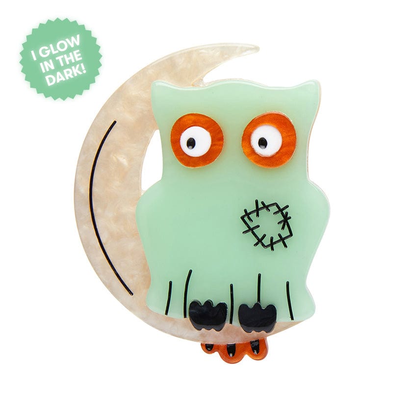 Erstwilder A Most Ghostly Owl Brooch AP1BH11