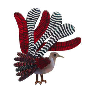 Lilly Lyre Bird Brooch