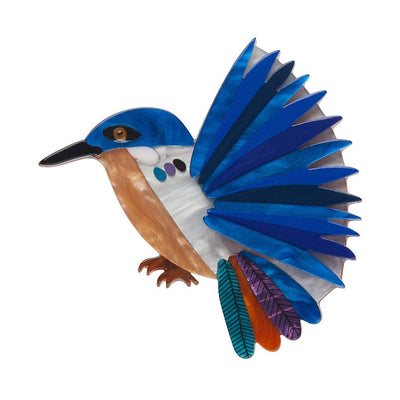 Kyrie Kingfisher Brooch