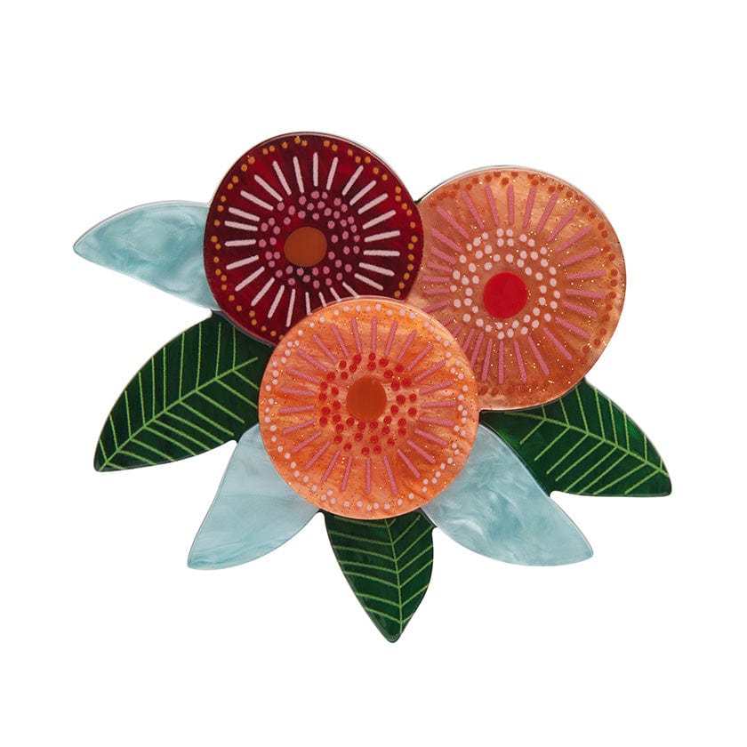 Erstwilder Brilliant Blossoms Flowering Gum Brooch AR1BH17