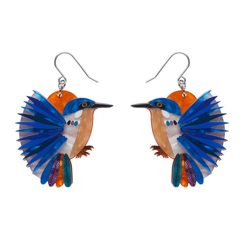 Erstwilder Kyrie Kingfisher Drop Earrings AR1EG07