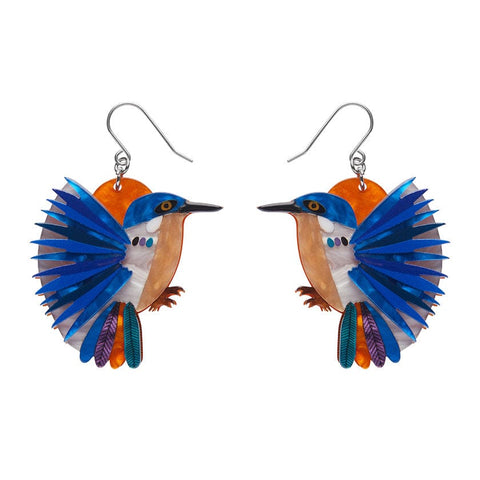 Erstwilder Kyrie Kingfisher Drop Earrings AR1EG07