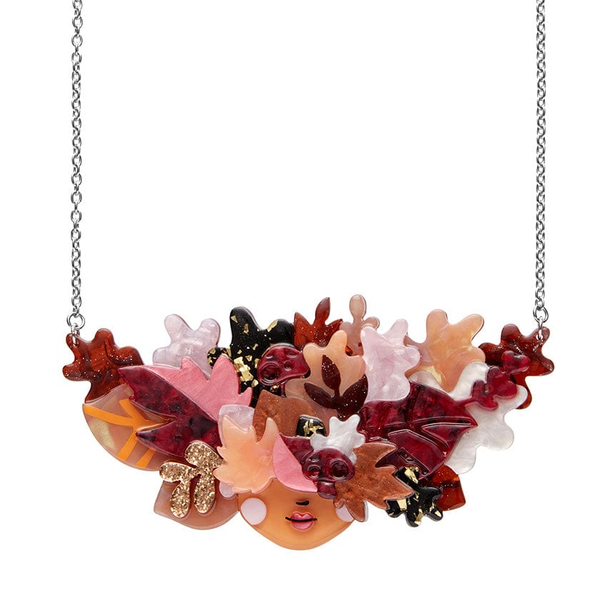 Turn a New Leaf Necklace  -  Erstwilder  -  Quirky Resin and Enamel Accessories